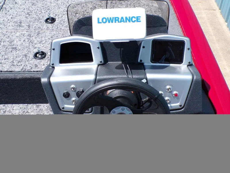 Slide: The Image of 2025 Tracker Pro Team 175 TF® boat dashboard with Lowrance electronics. - 14