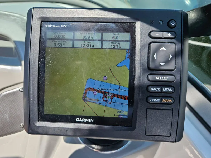 Slide: The Image of Garmin GPS display on 2018 Chaparral 21 H2O Sport OB boat dashboard. - 16
