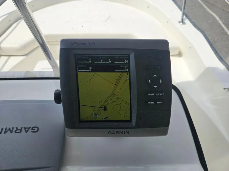 Slide: The Image of Garmin GPSmap 545 on 2008 Boston Whaler 170 Montauk boat dashboard. - 26