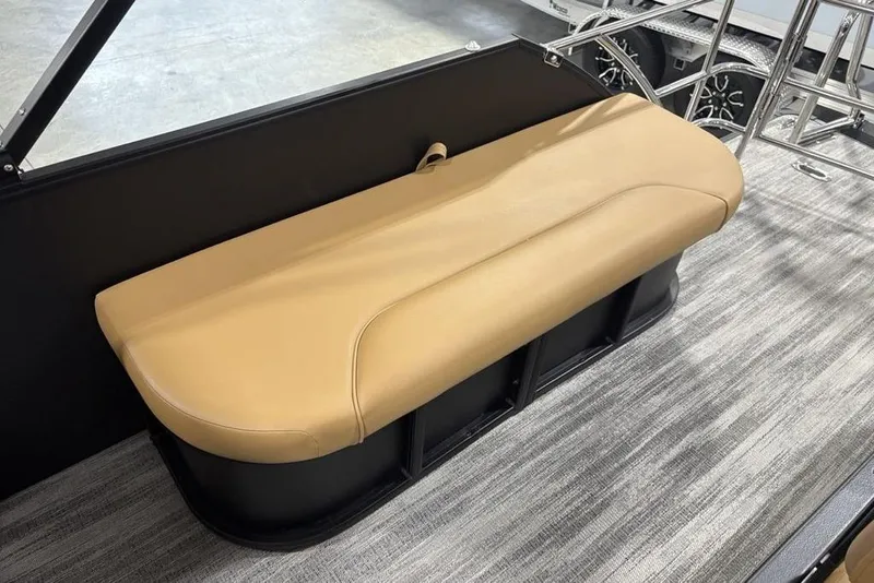 Slide: The Image of 2025 Godfrey Sweetwater 2286 SFL iMPACT boat seat, tan upholstery, modern design. - 32