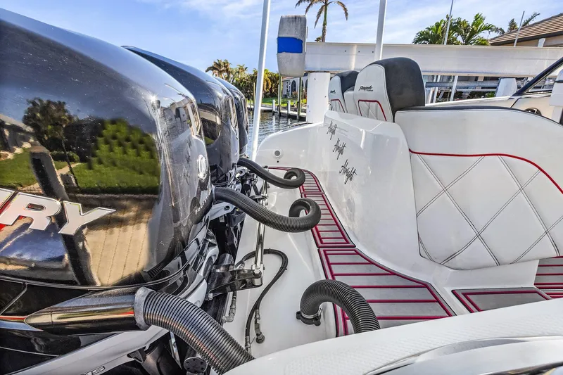 Slide: The Image of 2020 Renegade 33' Open boat with powerful Mercury engines and stylish seating. - 4