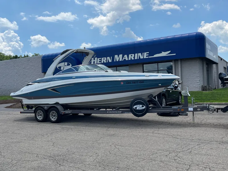 The Image of 2022 Crownline 280 SS boat on trailer at Hern Marine dealership. - 0