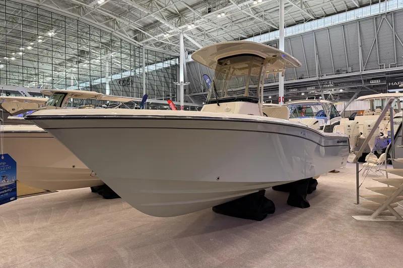 The Image of 2026 Grady-White Fisherman 236 boat displayed at an indoor exhibition. - 0