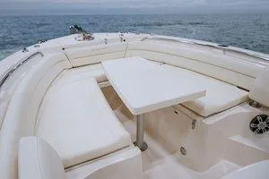 Slide: The Image of 2026 Grady-White Fisherman 236 boat interior with sink and storage area. - 5