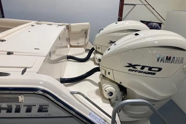 Slide: The Image of 2026 Grady-White Canyon 336 boat with Yamaha XTO Offshore engines. - 26