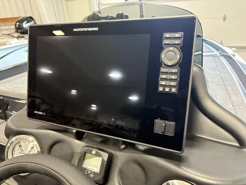 Slide: The Image of Humminbird Xplore 12 fishfinder on 2025 Phoenix 721 ZXL boat dashboard. - 28