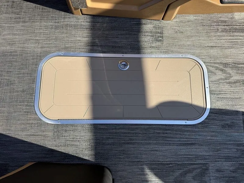 Slide: The Image of Hatch on 2025 Godfrey Monaco 235 SFL iMPACT pontoon boat, beige with metal trim. - 20