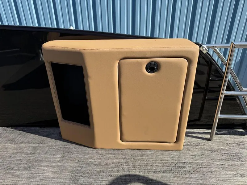 Slide: The Image of Beige storage compartment on 2025 Godfrey Monaco 235 SFL iMPACT pontoon boat. - 25