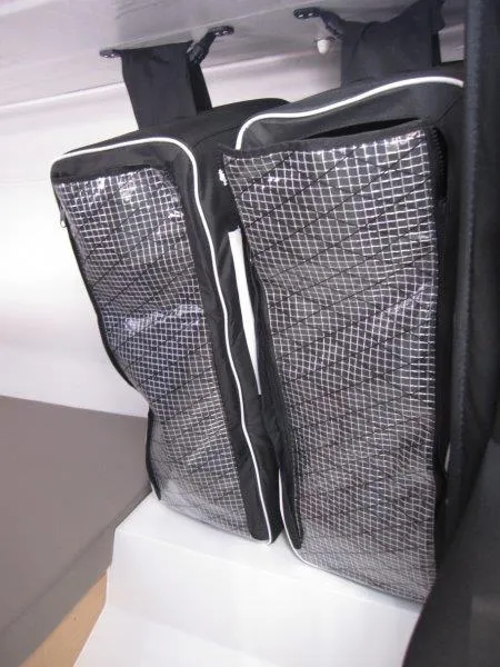 Slide: The Image of Storage bags inside 2018 Jeanneau Sun Fast 3600 yacht cabin. - 17