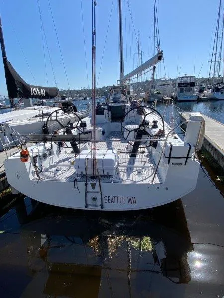 Slide: The Image of 2018 Jeanneau Sun Fast 3600 sailboat docked in Seattle marina. - 39