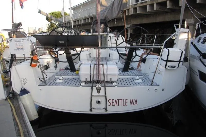 Slide: The Image of 2018 Jeanneau Sun Fast 3600 sailboat docked in Seattle marina. - 41