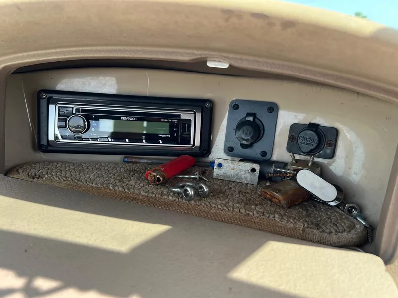 Slide: The Image of Dashboard of 2007 Chaparral 210 SSi with Kenwood stereo and accessories. - 26