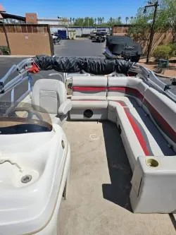 Slide: The Image of 2008 Sun Tracker Fishin' Barge 21 Signature with spacious seating and modern design. - 3