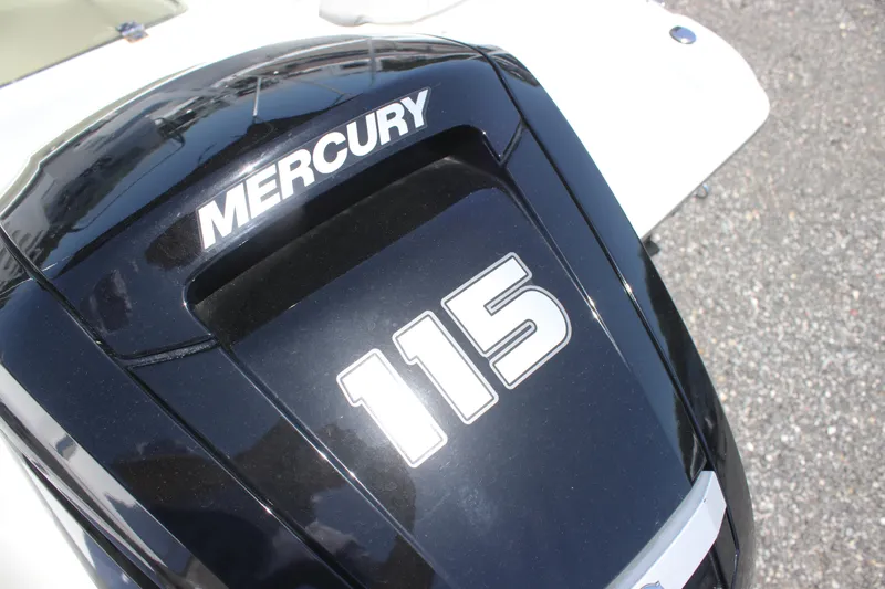 Slide: The Image of Mercury 115 outboard motor on 2008 Sea Pro 186 Center Console boat. - 6