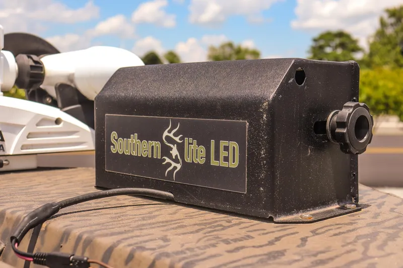 Slide: The Image of Southern Lite LED on 2022 Gator Tail 1860 Extreme Mod V boat deck. - 17