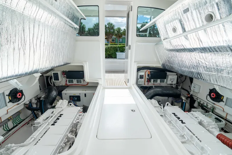 Slide: The Image of Viking 46 Billfish Engine Room - 22