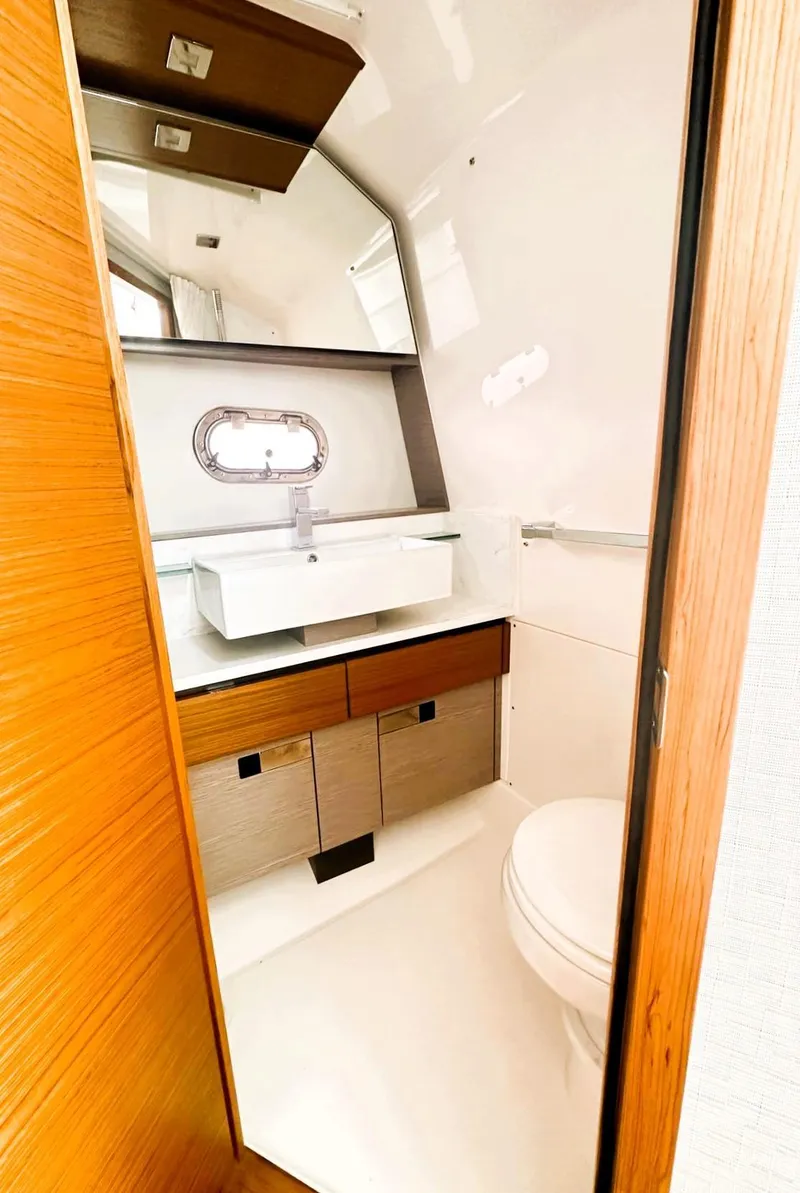 Slide: The Image of Manufacturer Provided Image: Top view of 2024 Tiara Yachts 43 LS luxury boat with twin engines. - 24