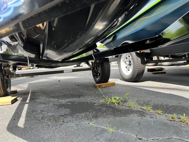 Slide: The Image of Underneath view of a 2021 Yamaha WaveRunner VX Cruiser HO on a trailer. - 6