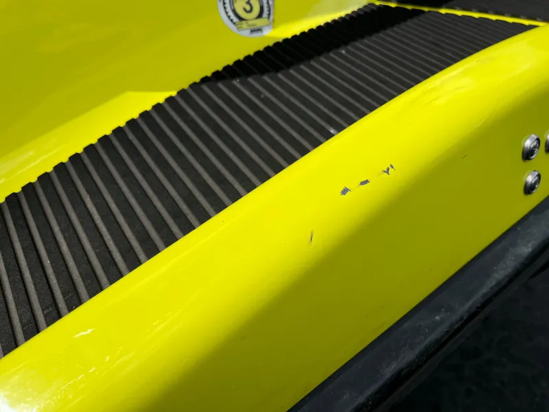 Slide: The Image of Yellow 2021 Yamaha WaveRunner VX Cruiser HO with minor scratches on the body. - 9