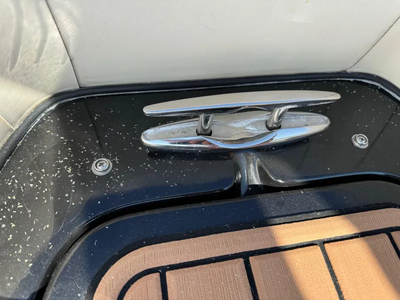 Slide: The Image of Stainless steel cleat on 2019 Brig Eagle 650 boat deck. - 19
