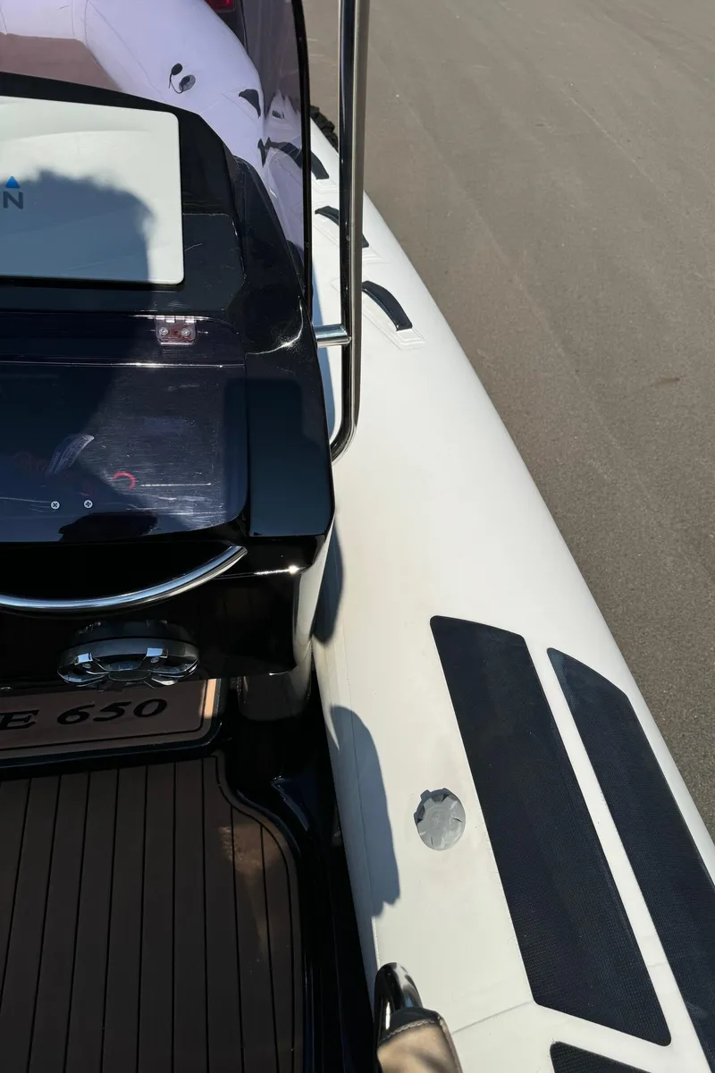 Slide: The Image of 2019 Brig Eagle 650 boat deck with sleek design and modern features. - 41