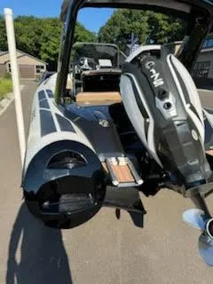 Slide: The Image of 2019 Brig Eagle 650 boat with powerful engine, parked outdoors on a sunny day. - 47