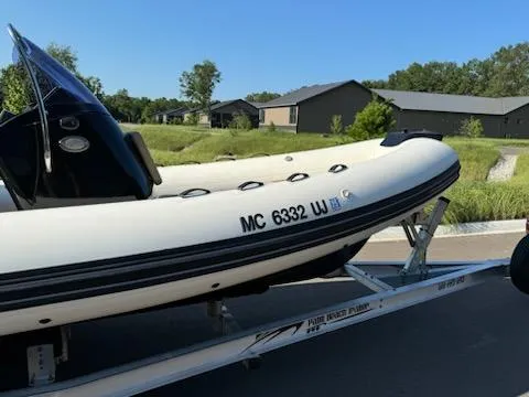 Slide: The Image of 2019 Brig Eagle 650 boat on trailer, parked outdoors. - 5