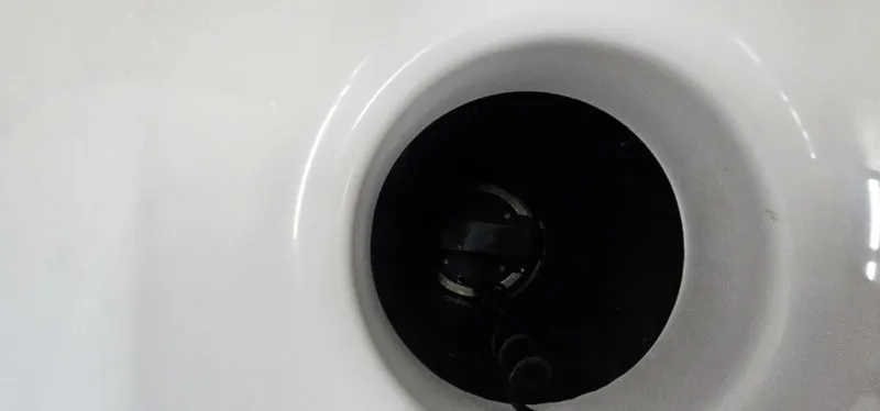 Slide: The Image of Close-up of Yamaha Boats 210 FSH Deluxe 2018 jet intake. - 39