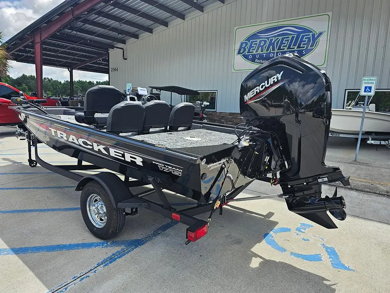 Slide: The Image of 2026 Tracker Pro Team 175 Crappie Edition boat with Mercury engine at Berkeley Outdoors. - 3