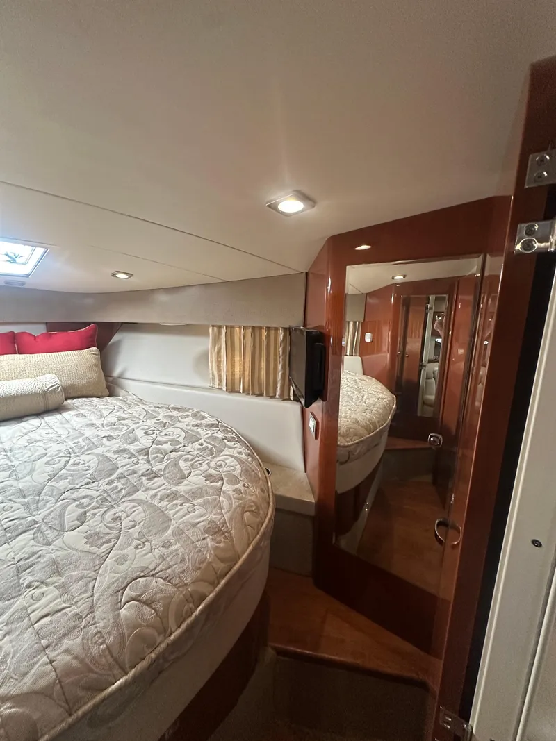 Slide: The Image of Interior of 2013 Formula 37 PC yacht with cozy bedroom and elegant decor. - 16