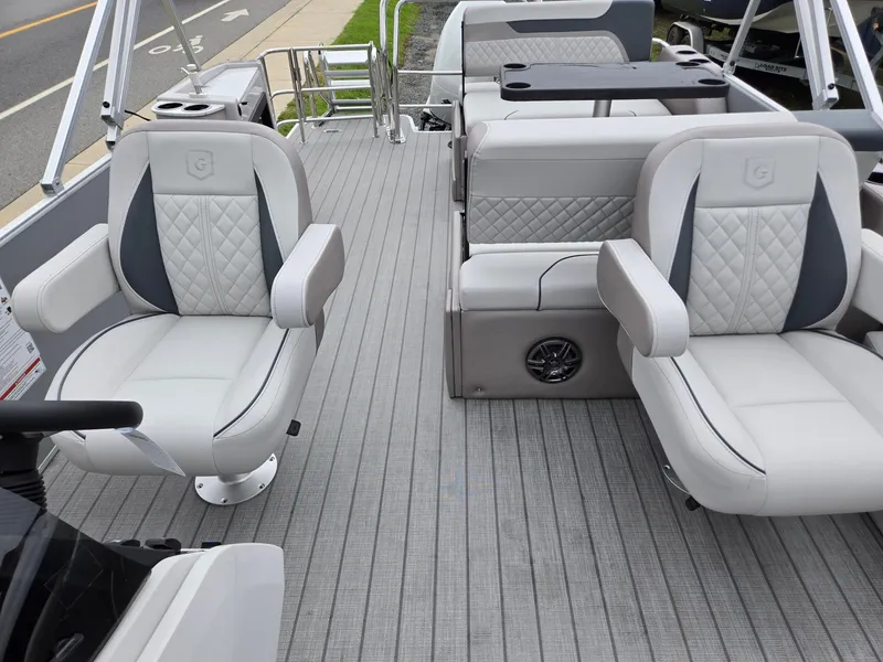 Slide: The Image of Luxurious seating on 2026 Godfrey SWEETWATER Entertainment 2486 DT pontoon boat. - 11