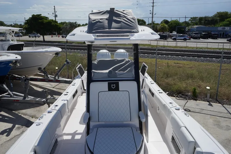 Slide: The Image of 2025 Sea Fox 282 Hybrid LT boat with sleek design and modern seating. - 31