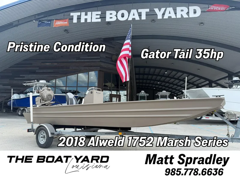 The Image of 2018 Alweld 1752 Marsh Series boat in pristine condition at The Boat Yard, Louisiana. - 1