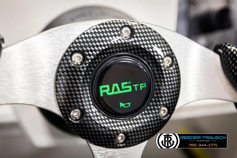 Slide: The Image of Close-up of Avalon GS CR 2019 steering wheel with carbon fiber design. - 30