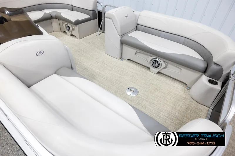 Slide: The Image of Luxurious 2019 Avalon GS CR boat interior with plush seating and modern design. - 9