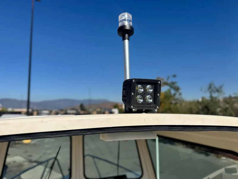 Slide: The Image of 2020 Arima Sea Chaser 19 Yellowtail Edition with mounted LED light and antenna. - 13