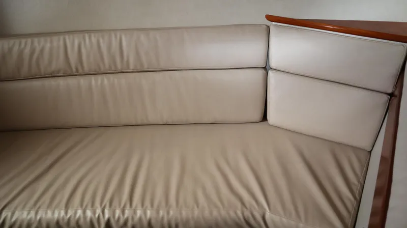 Slide: The Image of Beige leather seating on 2012 Cruisers Yachts 350 Express. - 18