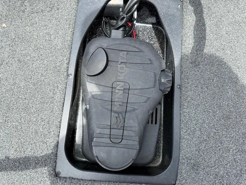 Slide: The Image of Minn Kota trolling motor pedal on 2022 Skeeter ZX 150 boat. - 36