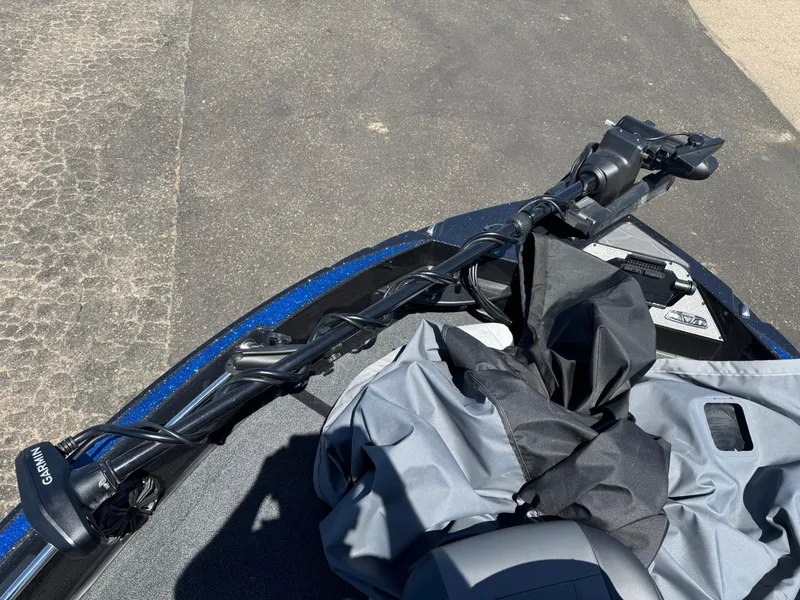 Slide: The Image of 2025 Nitro ZV20 Sport Pro boat with Garmin equipment on deck. - 13