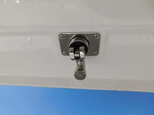 Slide: The Image of Stainless steel latch on 2024 Regulator 30XO boat. - 41
