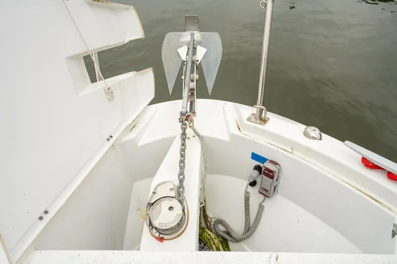 Slide: The Image of Anchor system on Jeanneau NC Weekender 795 Series 2, 2021 model, with chain and winch. - 37
