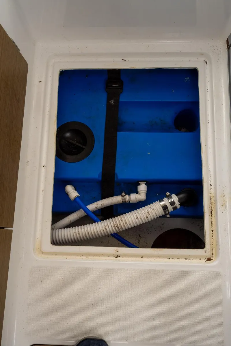 Slide: The Image of Interior view of Jeanneau NC Weekender 795 Series 2, showcasing plumbing components, 2021 model. - 41