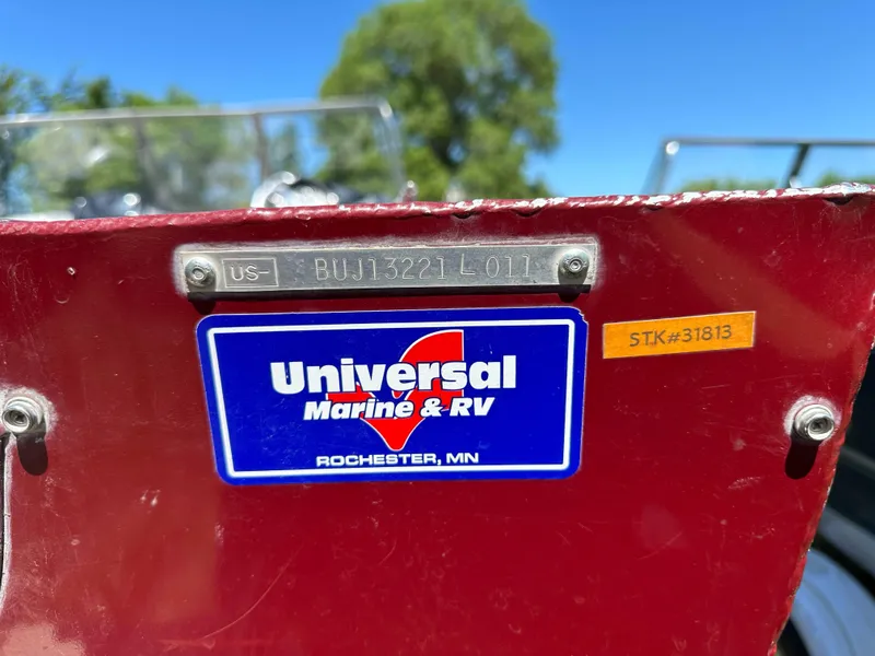 Slide: The Image of 2011 Tracker Targa V-18 Combo boat with Universal Marine & RV sticker. - 3