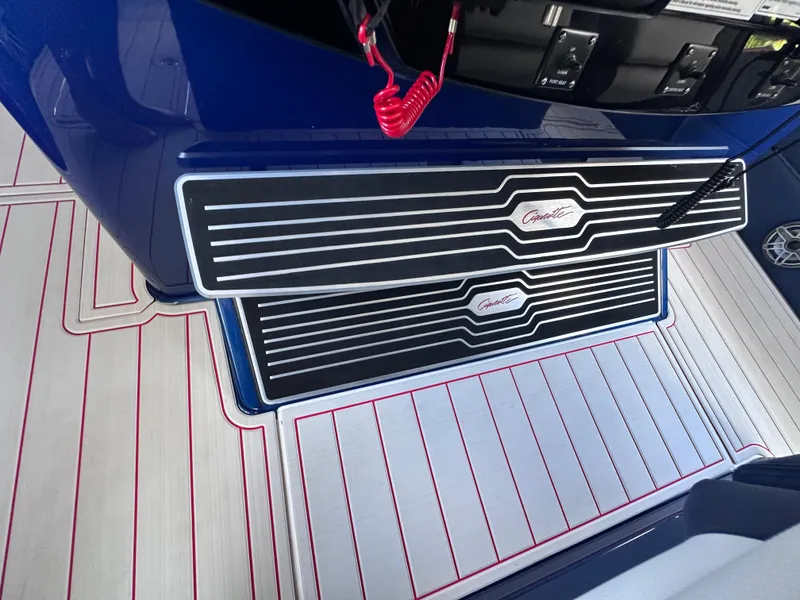 Slide: The Image of 2024 Cigarette 42 Auroris dashboard displaying RPM, coolant, and fuel data. - 21