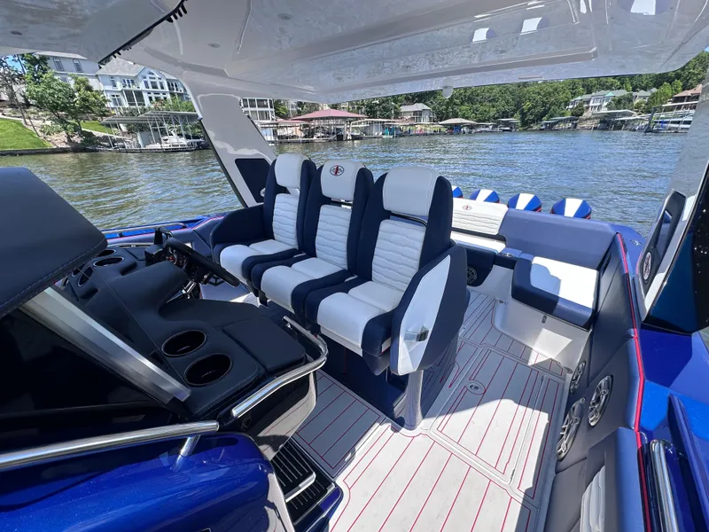 Slide: The Image of Display screen of 2024 Cigarette 42 Auroris showing engine hours and coolant temperature. - 23