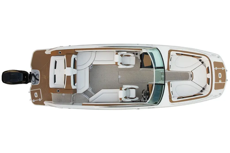 Slide: The Image of Manufacturer Provided Image: 2018 Four Winns HD270 OB boat, top view, spacious seating and modern design. - 25