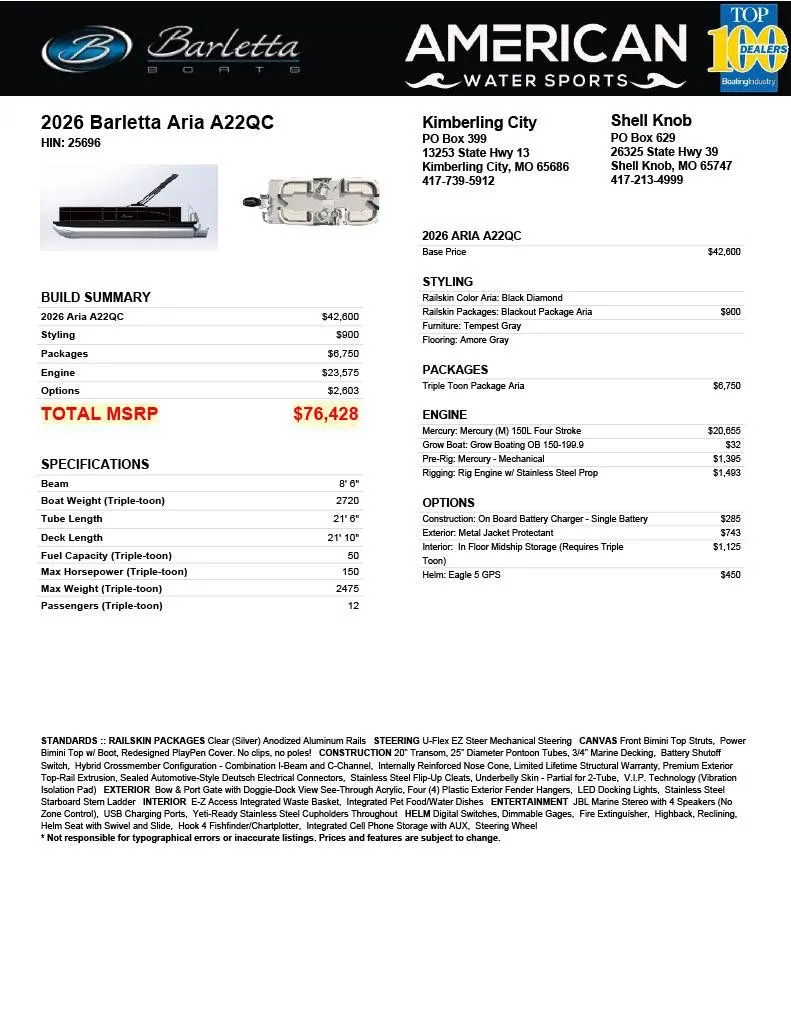 Slide: The Image of Barletta Aria A22QC 2026 - 15