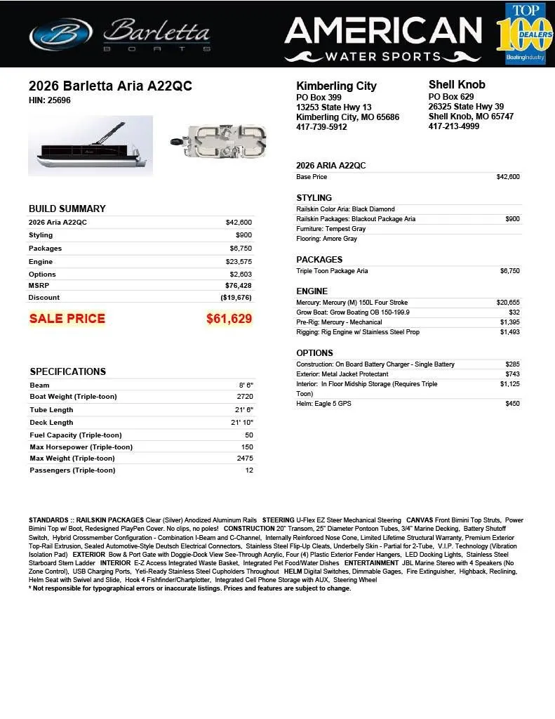 Slide: The Image of Barletta Aria A22QC 2026 - 28