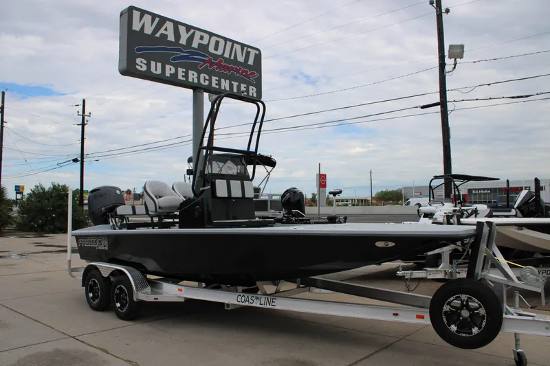 The Image of 2025 Freedom Boats 23' Warrior on trailer at Waypoint Marine Supercenter. - 0