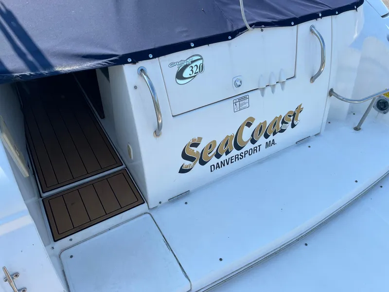 Slide: The Image of 2004 Cruisers Yachts 320 Express boat with "SeaCoast" name, Danversport MA. - 10
